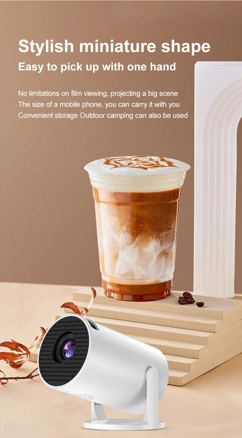 VistaCast Mini 240° Smart Projector with Extra Large-Screen Display