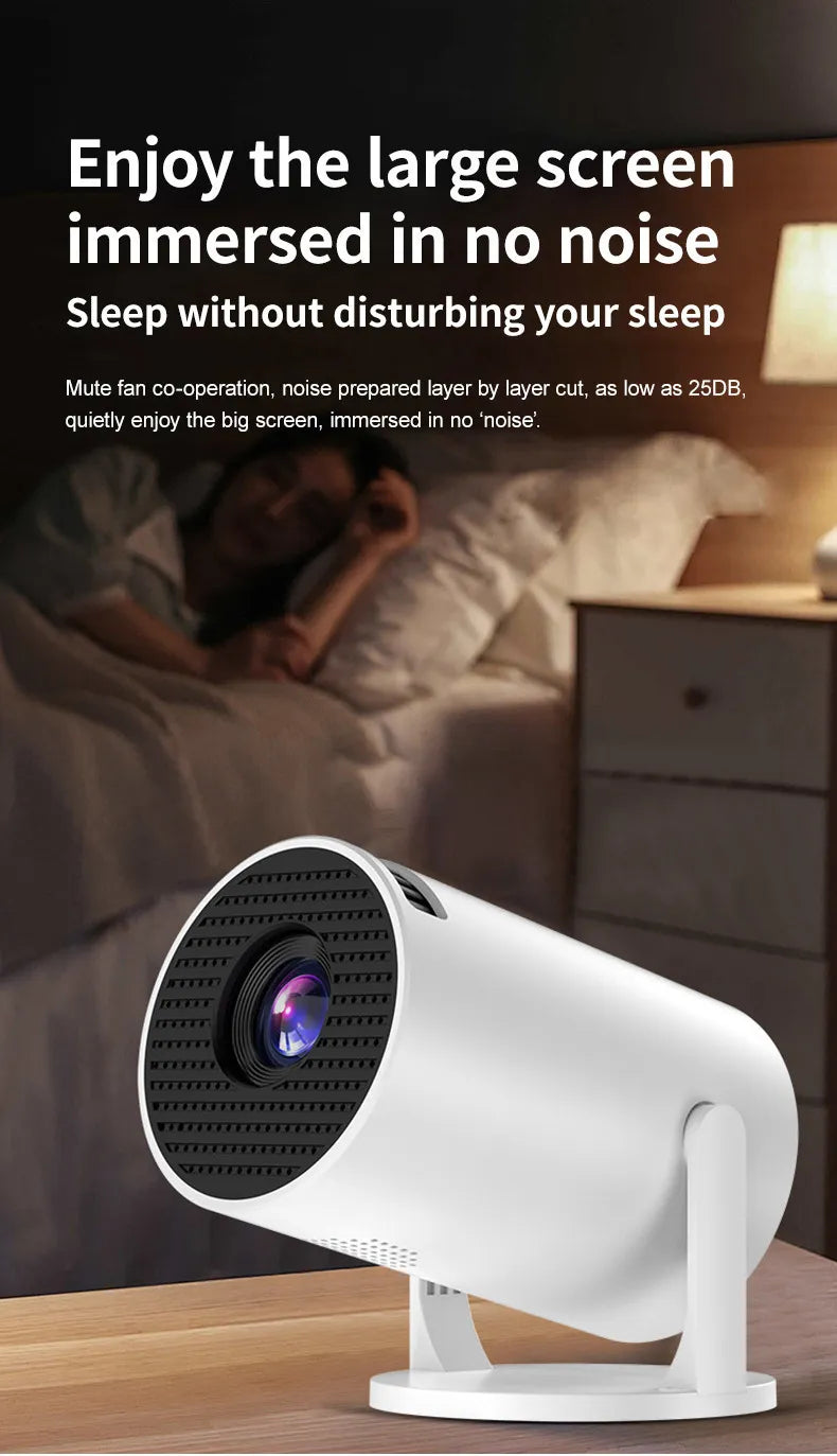 VistaCast Mini 240° Smart Projector with Extra Large-Screen Display