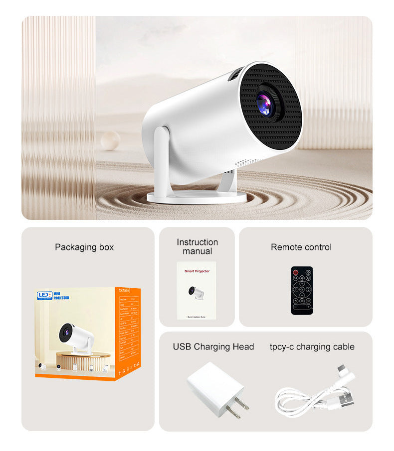 VistaCast Mini 240° Smart Projector with Extra Large-Screen Display