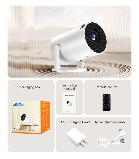 VistaCast Mini 240° Smart Projector with Extra Large-Screen Display